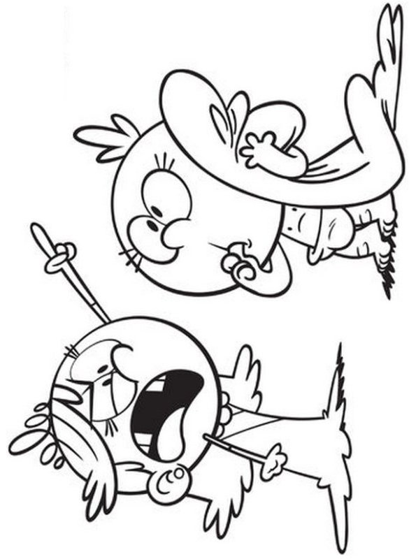 Kidsnfun.com  Coloring page Loud House lily lola